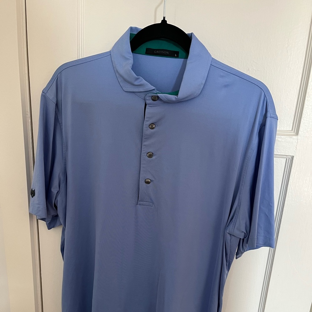 Greyson Cayuse Polo (Light Blue, Large)